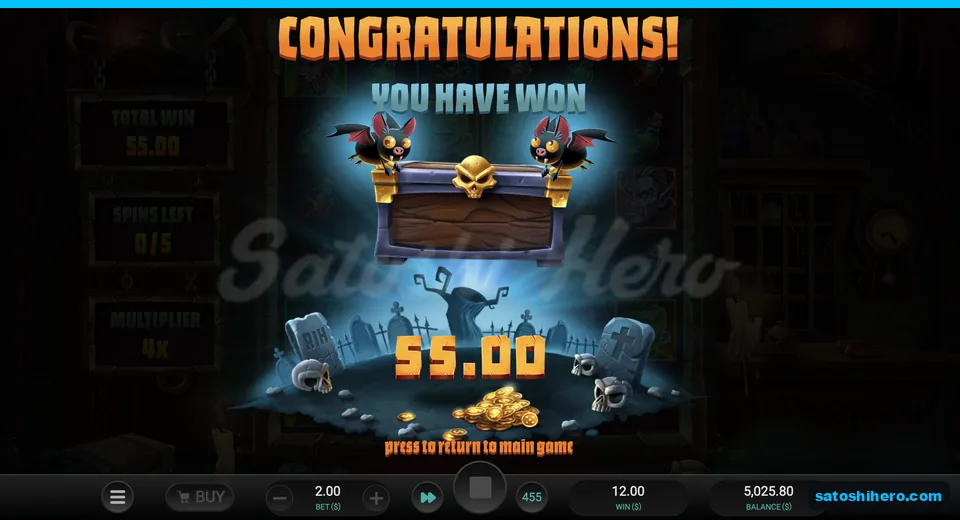 Treasure chest collect card shows $55.00