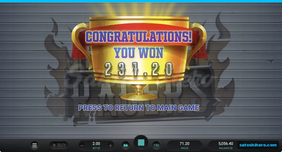 Trophy card shows $231.20 collect