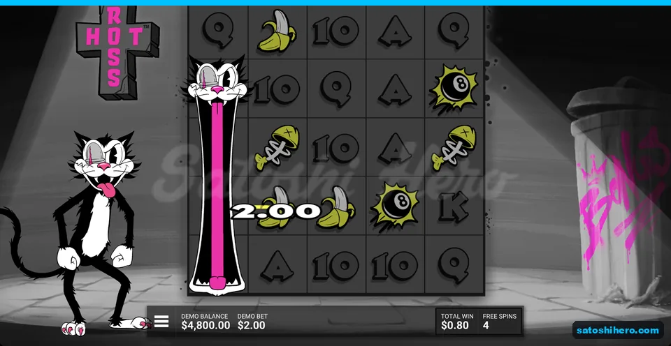 Ro$$ column pays during free spins