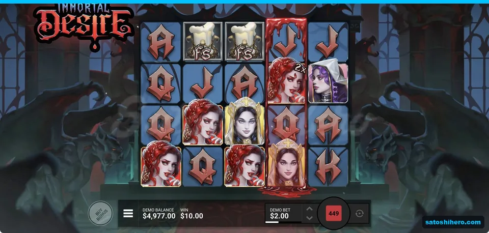 Red vampire win pays ten dollars