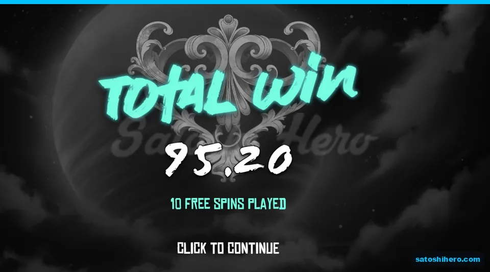 Total Win screen shows 95.20 payout