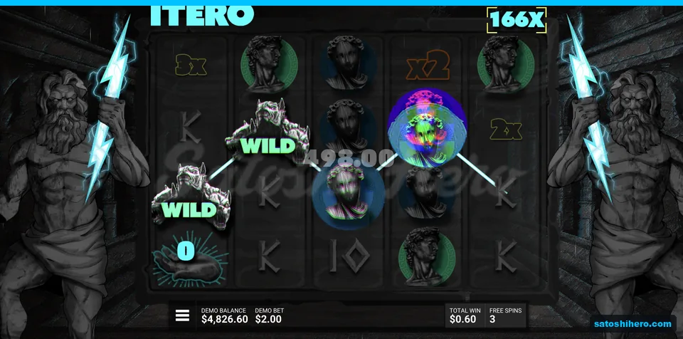 Multiplier total showing 166x with $198 line