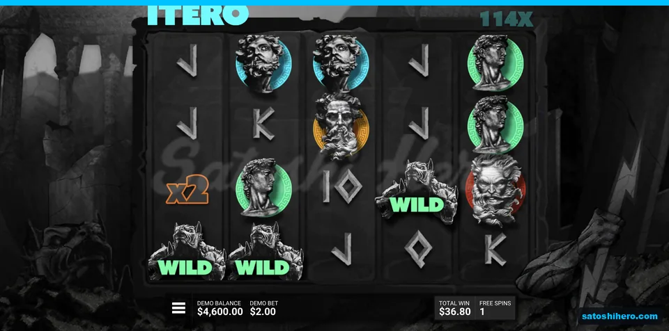 Saved total at 114x with one spin left
