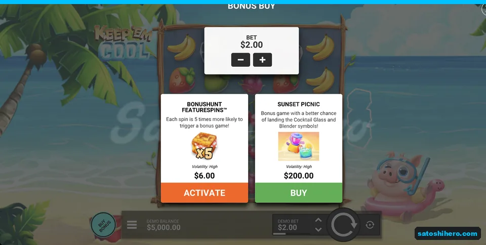 Buy menu shows $6 and $200 options