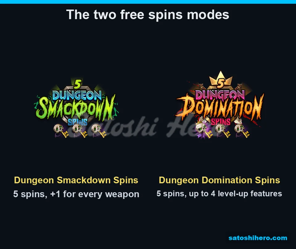 Green and crowned free spins logos