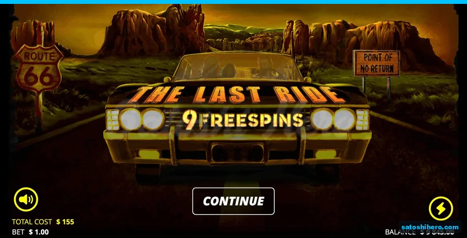 9 FREESPINS sign with $155 cost