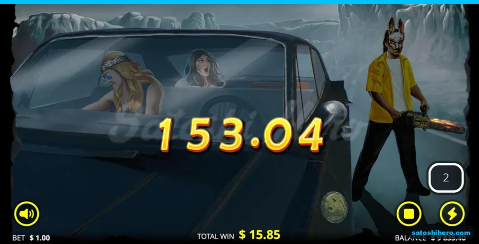 153.04 count-up beside Chainsaw Larry