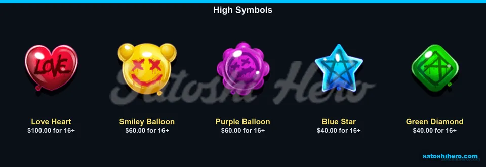 Love Heart leads the high-symbol paytable