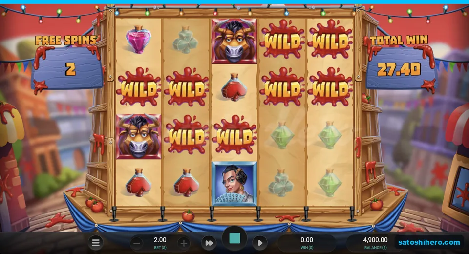 Sticky tomato Wilds cover the live board