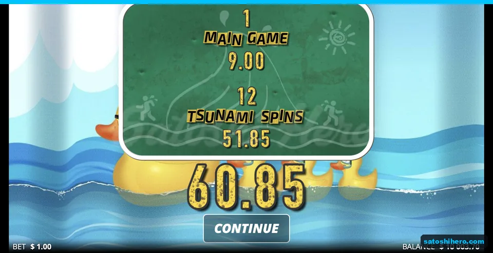 Result screen shows 60.85 total