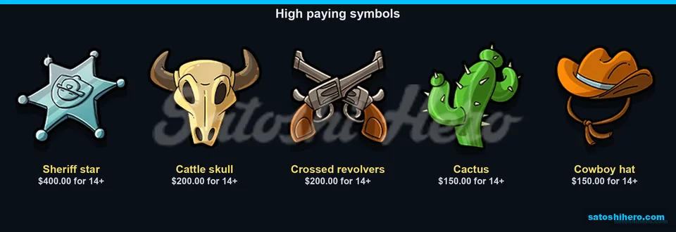 Sheriff star heads the premium paytable