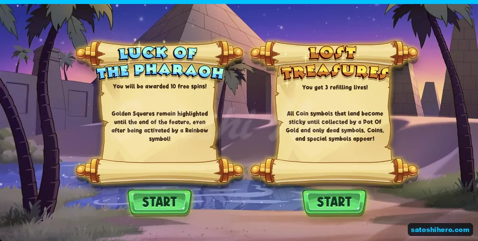 Bonus Choice screen with two options