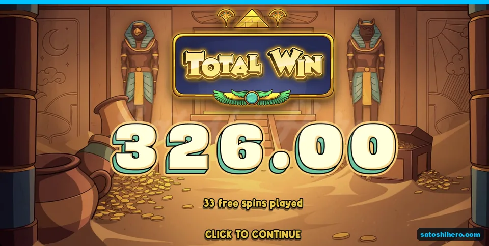 Total Win screen shows 326 dollars