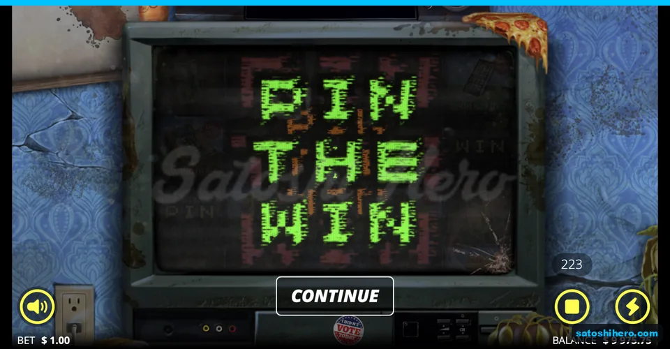 Monitors reveal Pin The Win continue screen
