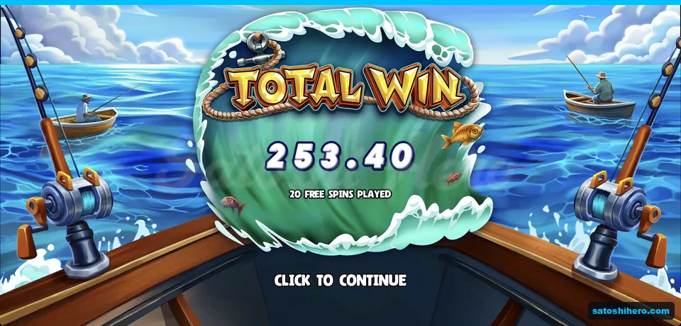 Total win screen shows 253 dollars