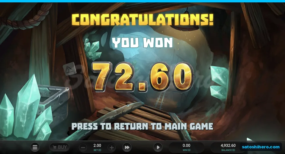 Collect card shows a $72.60 result