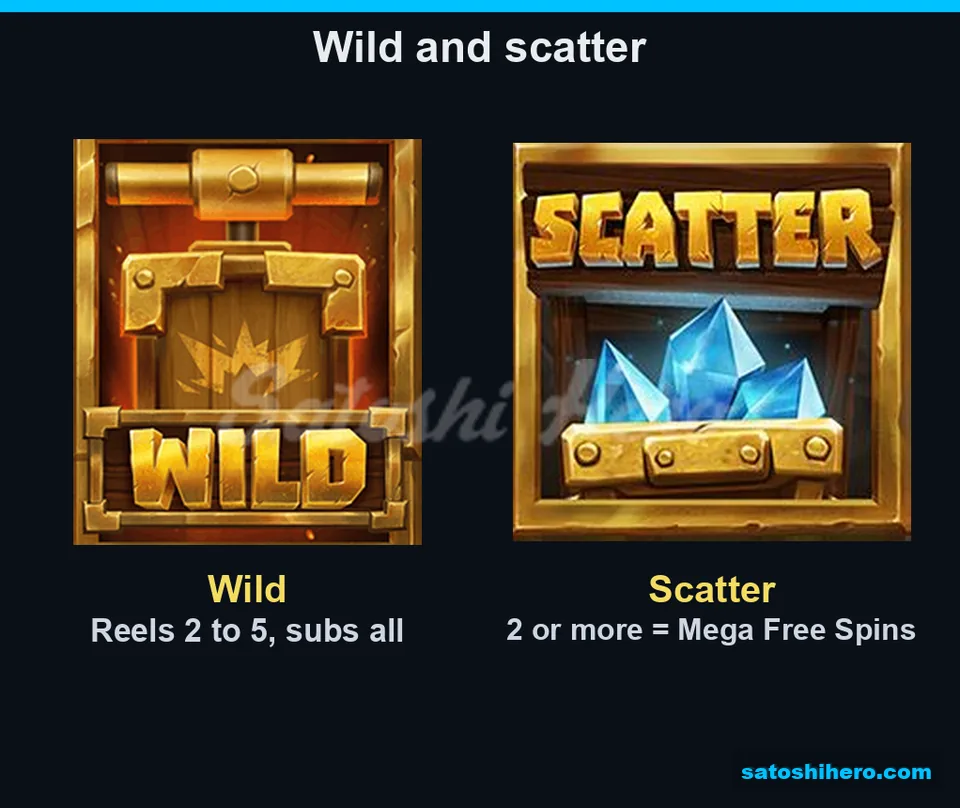 Wild and crystal crate symbols displayed