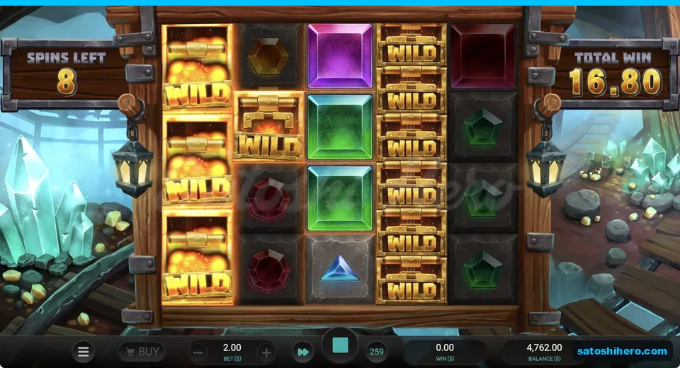 Wild stacks fill reels one and four