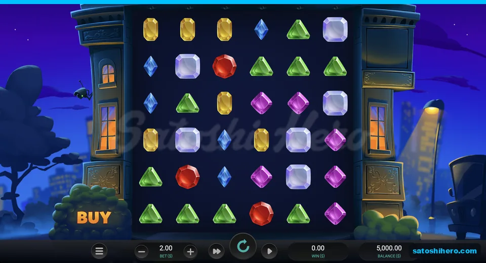 Cut gems fill a closed shop window