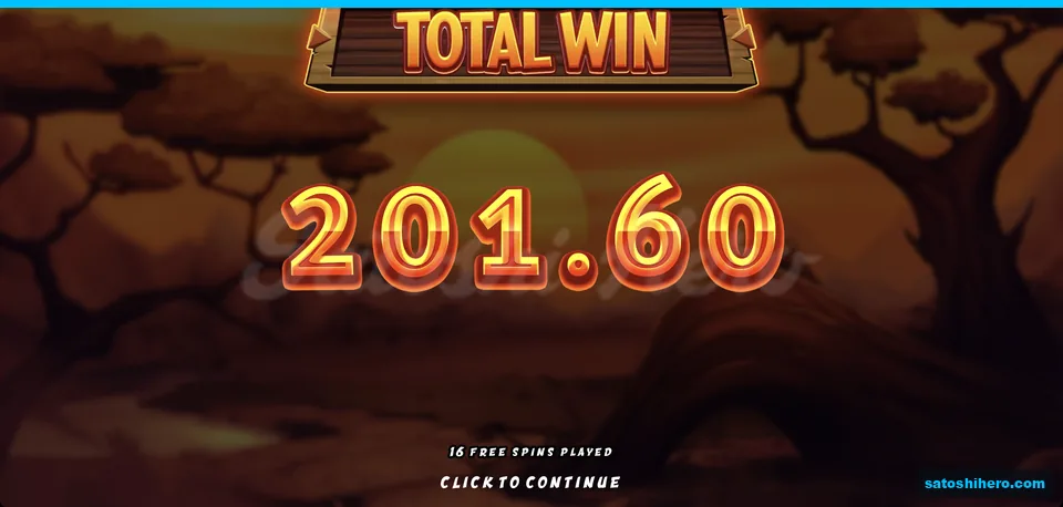 Total Win screen shows $201.60
