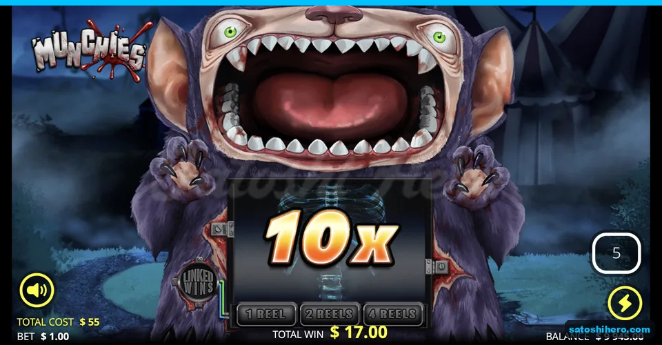Bought round shows 10x and five spins left