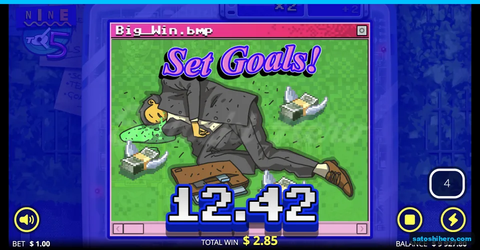 Big Win panel counting to $12.42