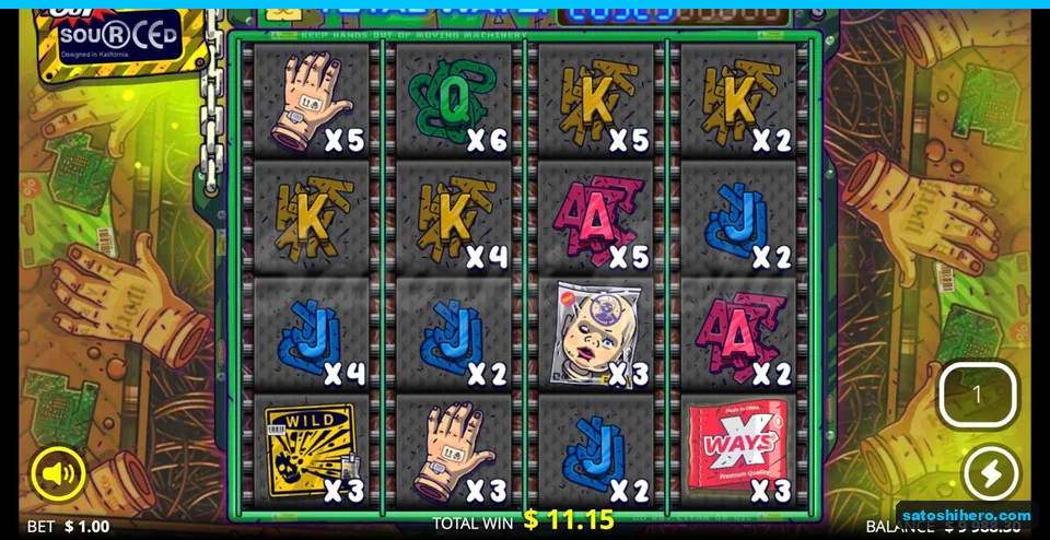 Multipliers cover a busy bonus grid