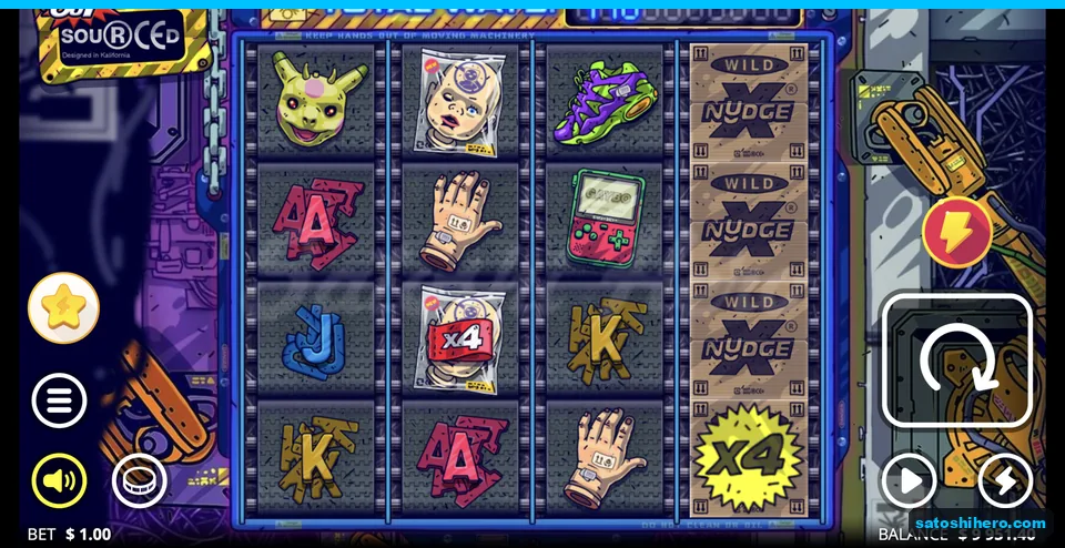xNudge Wild fills the fourth reel