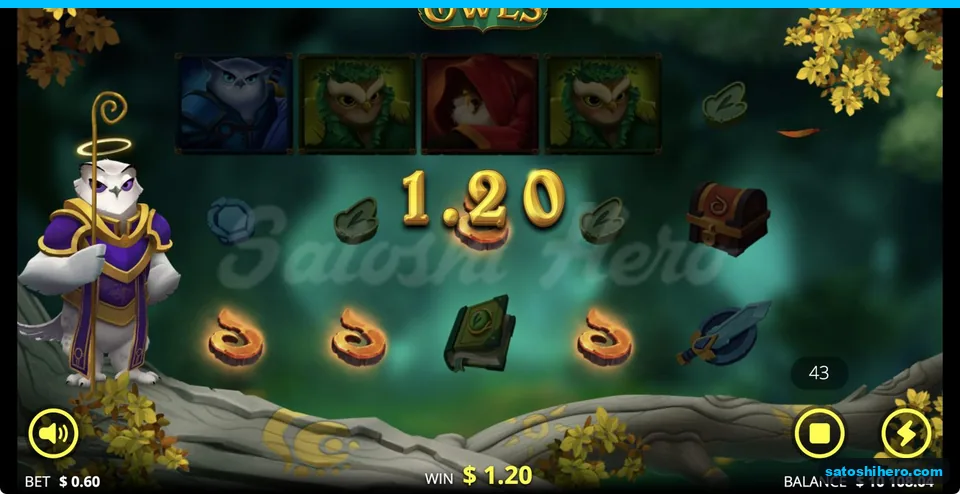 Flame shards form a $1.20 line win