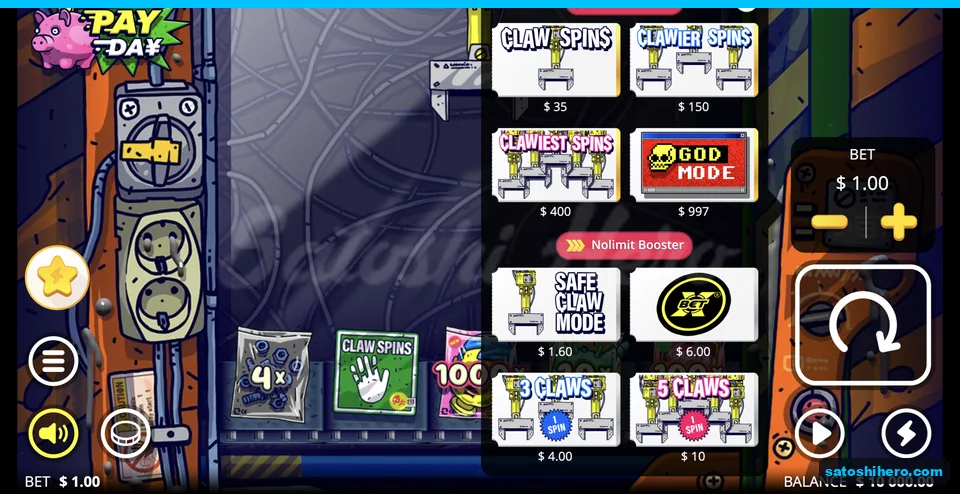 Lightning buy menu lists four prices