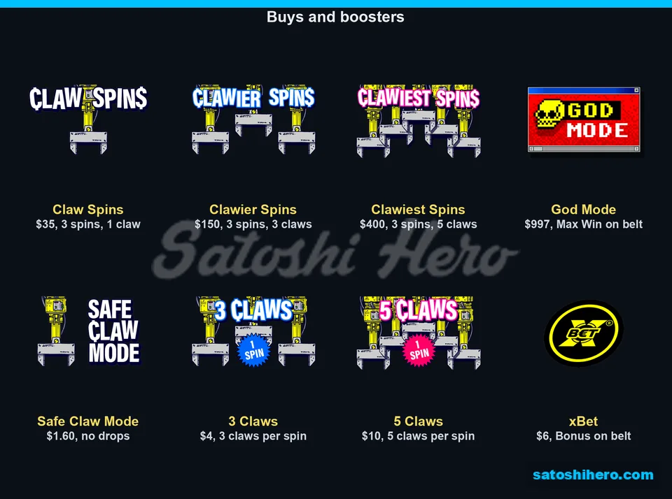 Feature artwork shows buys and boosters