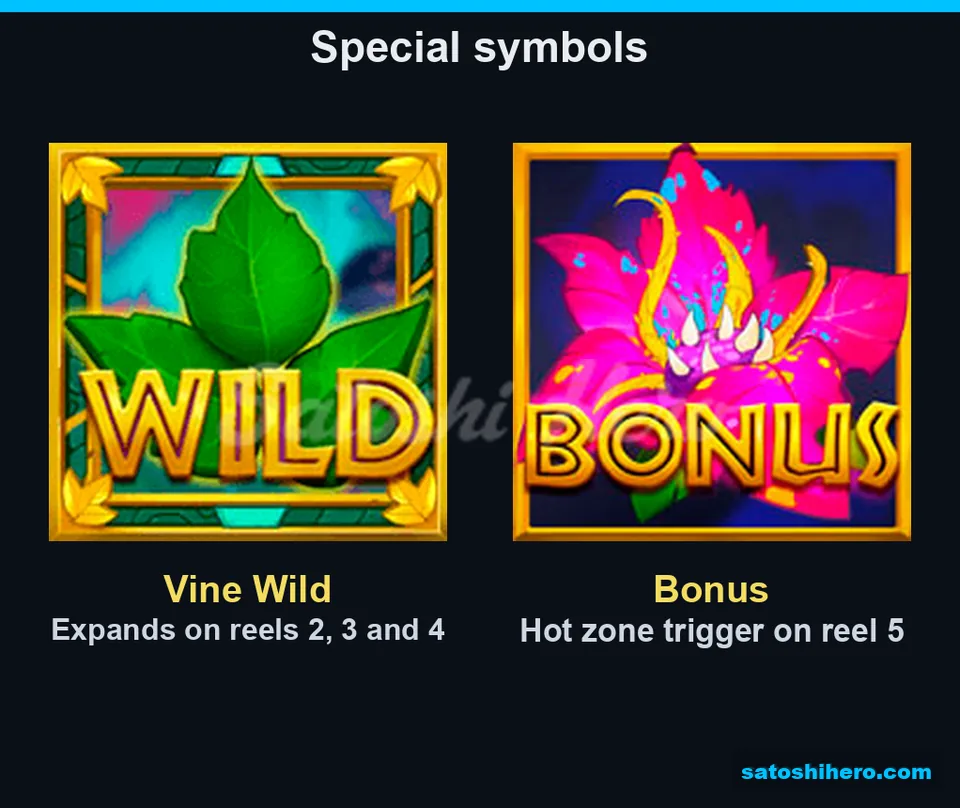 Leaf Wild and pink Bonus flower symbols