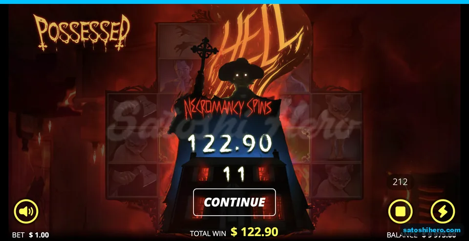 Haunted house panel shows $122.90 win