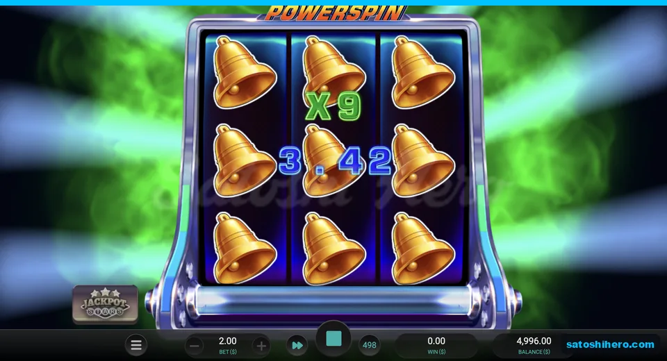 Bell screen with x9 wheel multiplier