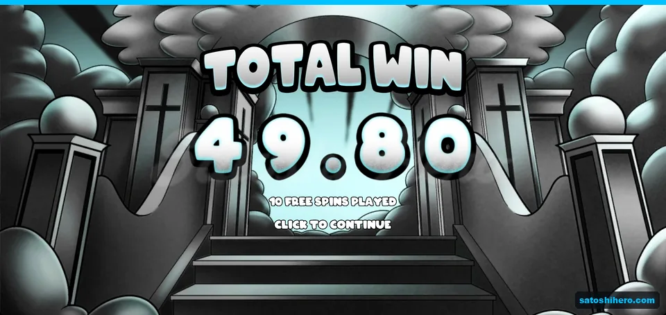Summary screen shows $49.80 total win