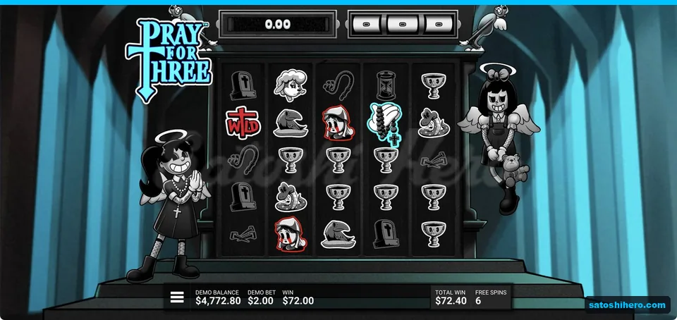 Wild prayer hand and $72.00 chalice win