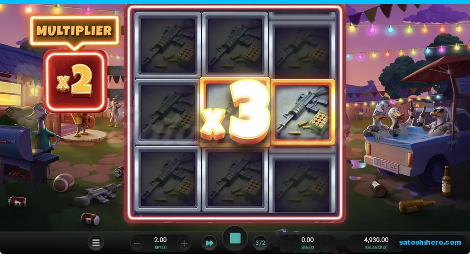 Rifle grid shows x3 and x2 multipliers