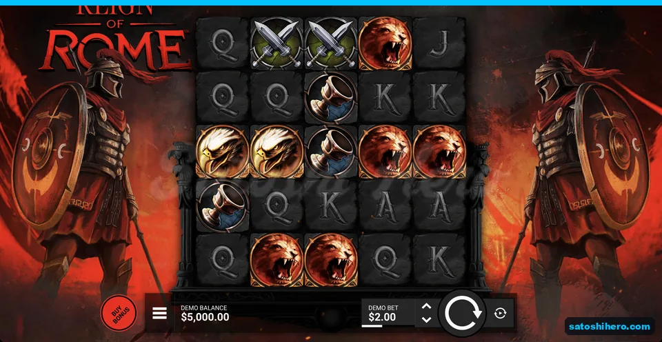 Eagles and shields frame settled grid