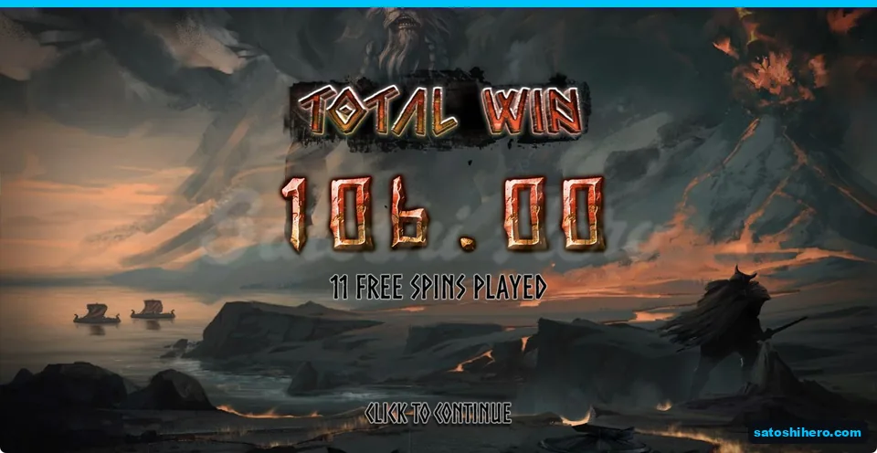 Total Win sign shows $106.00 after eleven spins