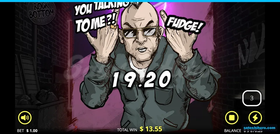 Mohawk punk shouts over a $19.20 win