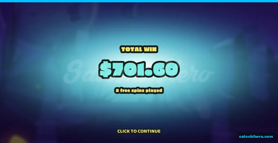 Total Win sign shows $701.60 payout