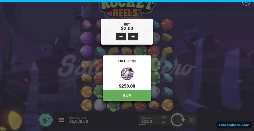 Bonus buy panel lists $258.00 cost