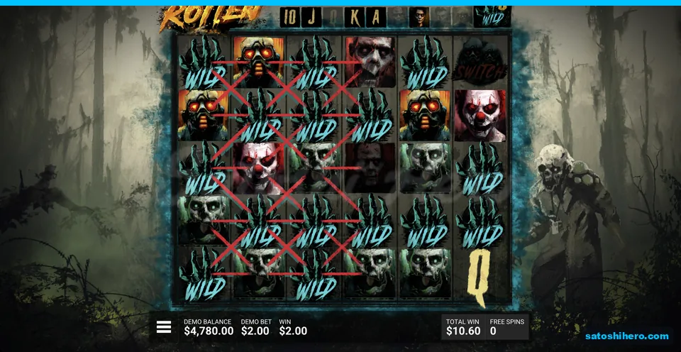 Wild symbols cover most final-spin grid