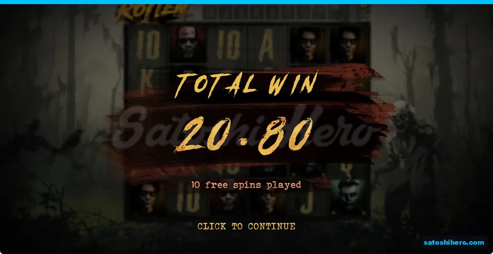 Total Win sign shows $20.80 payout