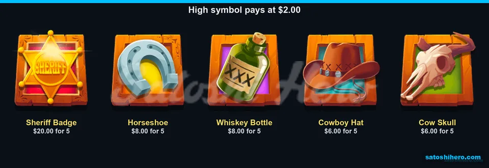 Sheriff badge tops the high symbol pays