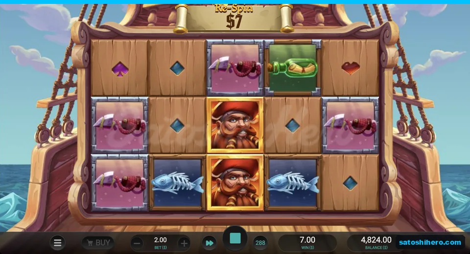 Captain and dagger grid shows seven dollar win