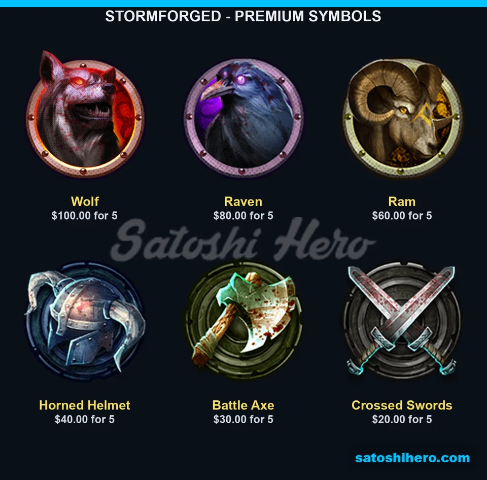 Wolf shield leads premium paytable values