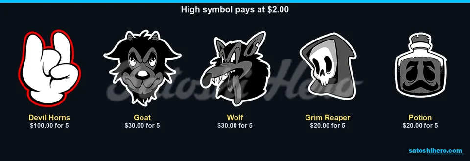 Devil horns goat wolf reaper potion pays