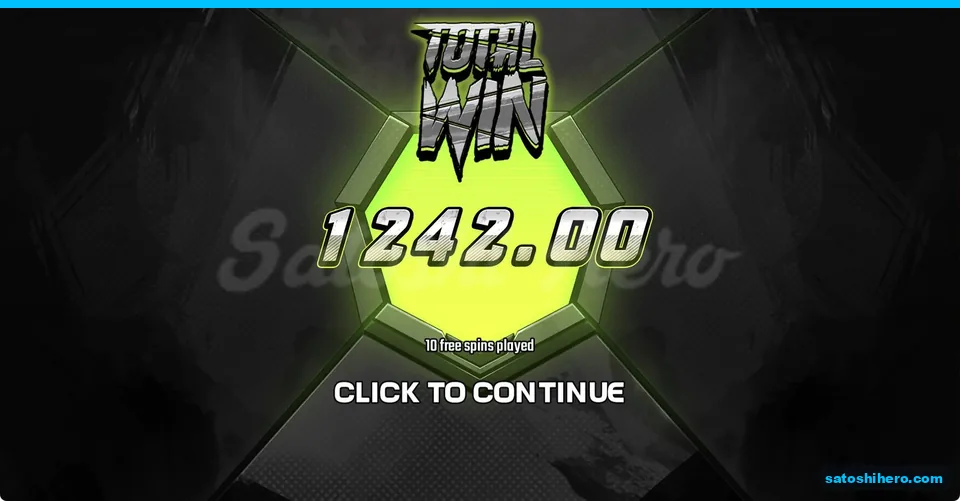 Total Win screen shows $1,242.00