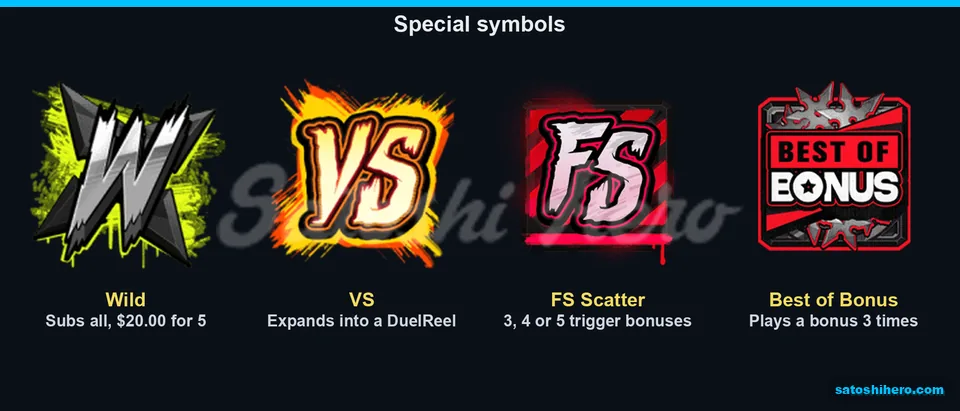 Wild VS scatter and bonus symbols explained